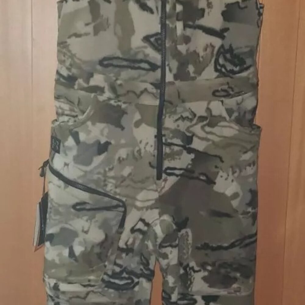 Men Under Armour Barren Camo Rut Bibs Windproof Microfleece Bib 1365614 … - Picture 12 of 15